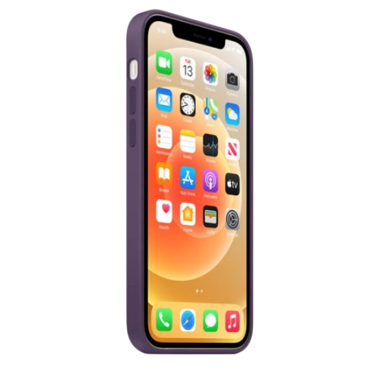 Apple silicone case with MagSafe iPhone 12/12 Pro (Original Quality) Amethyst